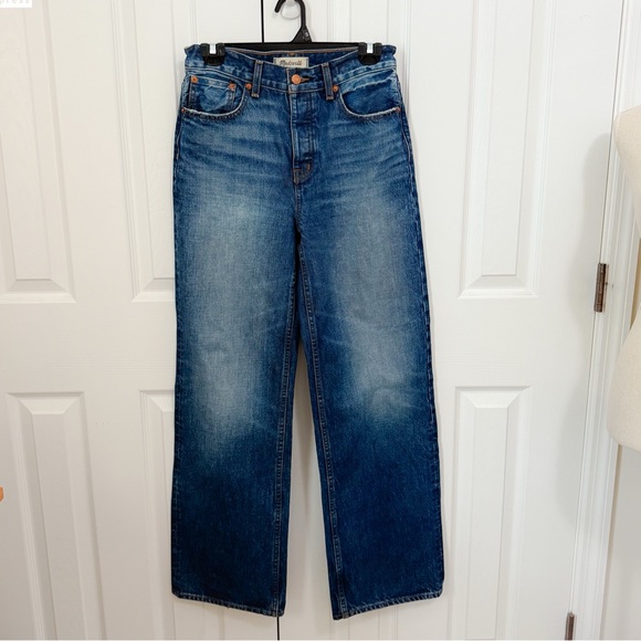 Madewell Low-Slung Baggy Button Fly Wide Leg Jeans NWOT - Picture 3 of 8